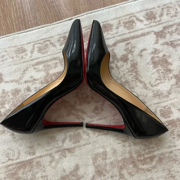 Christian Louboutin Black Pigalle 100 mm pumps - Picture 9 of 11